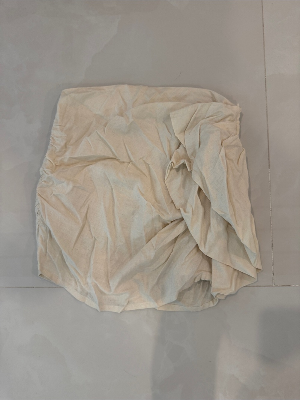 Lovers + Friends Cream Mini Skirt